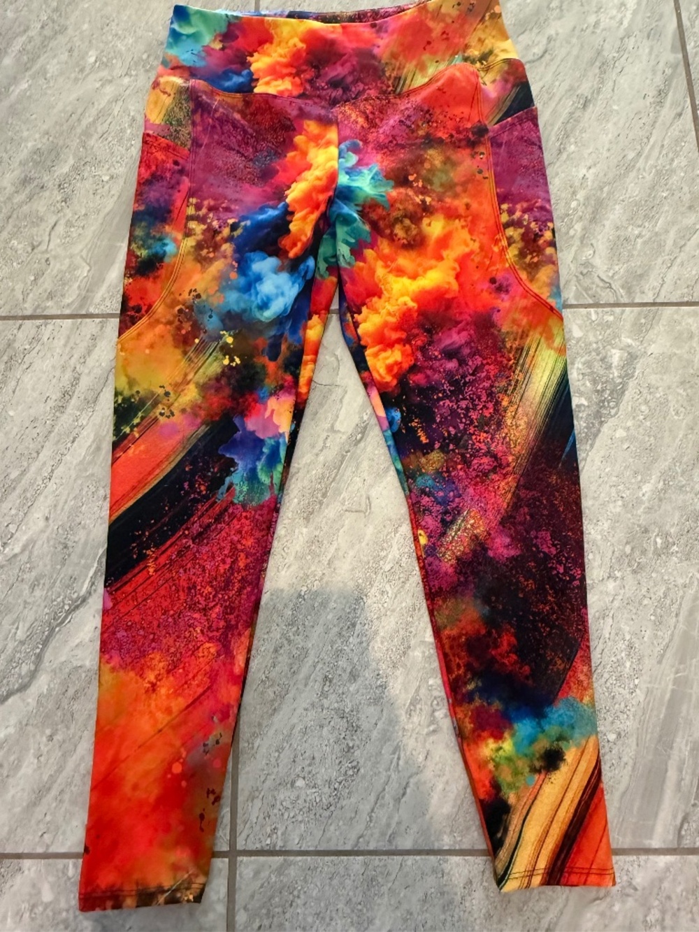 Fiercepulse Compression Leggings Holi Leggings w/Pockets XXL.